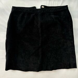 Suede Leather Black Women's Skirt Sz 26